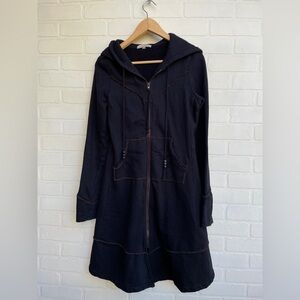 Prairie Underground Black Zip Up Hooded Jersey